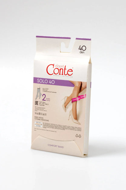 Knee Highs Conte Solo 40 Den (2 pairs)