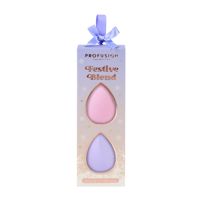 Frosted Snow Sparkle | Festive Blend Makeup Sponge Duo