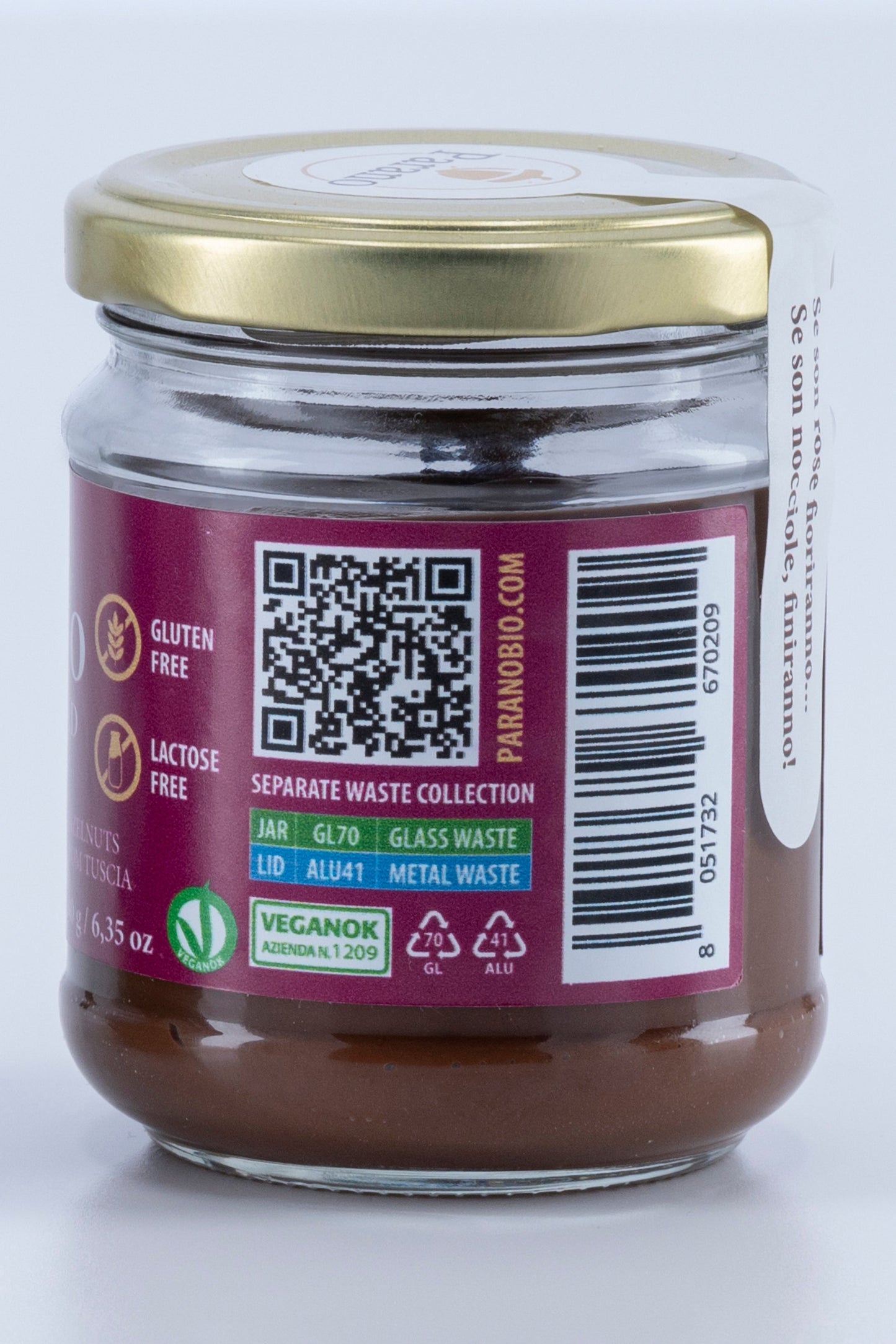 Taycte Organic Hazelnut Cocoa Cream