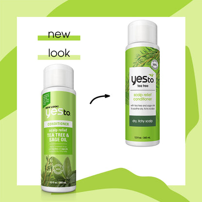 tea tree scalp relief conditioner with tea tree and sage oils to soothe dry, itchy scalps