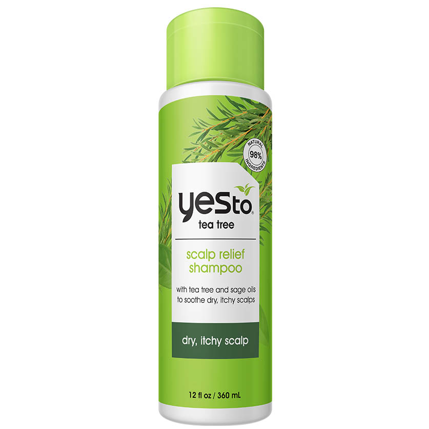 tea tree scalp relief shampoo with tea tree and sage oils to soothe dry, itchy scalps