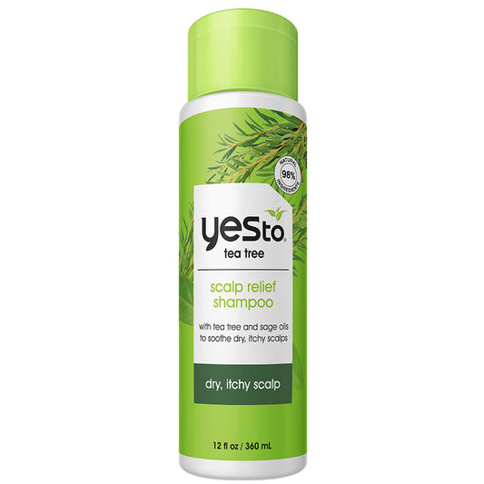 tea tree scalp relief shampoo with tea tree and sage oils to soothe dry, itchy scalps