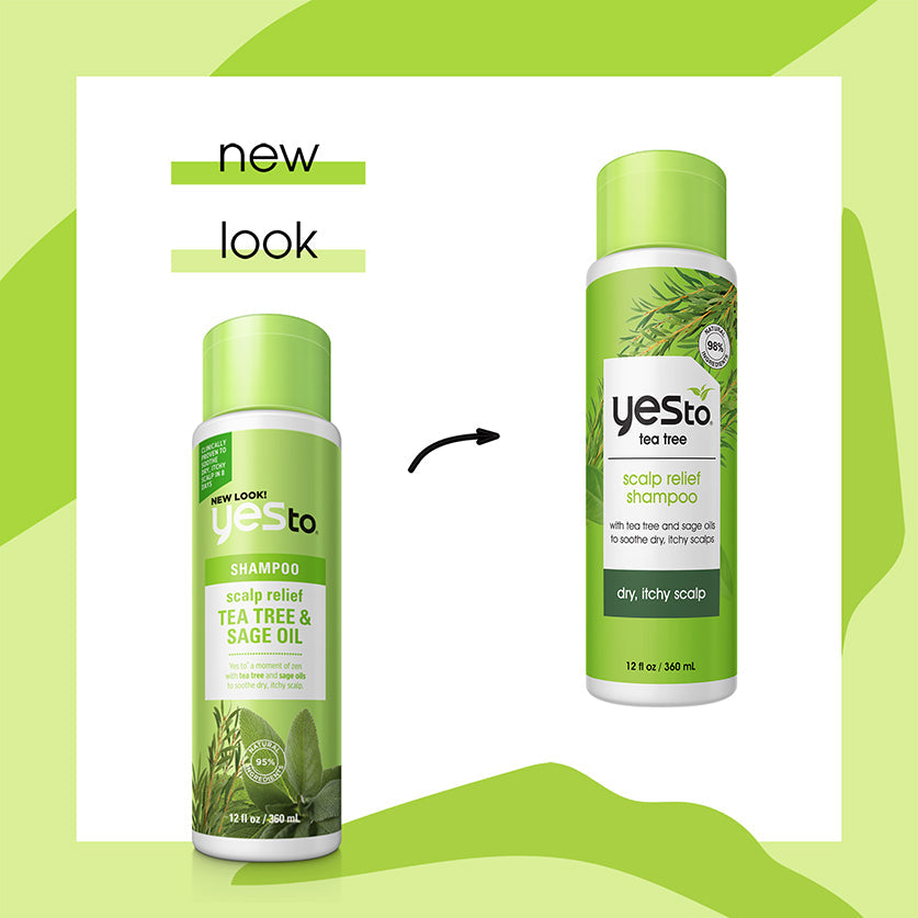 tea tree scalp relief shampoo with tea tree and sage oils to soothe dry, itchy scalps