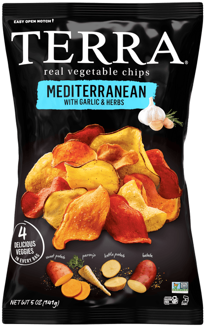 Terra Exotic Vegetable Chips - Mediterranean (Pack of 12) 6.8 Oz.
