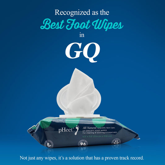 pHeet® Antifungal & Antibacterial Foot Wipes