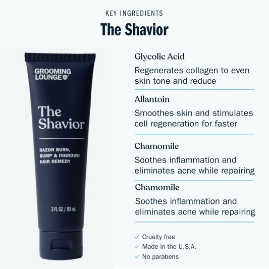 Grooming Lounge The Shavior - Solution For Razor Burn, Bumps & Ingrown Hairs