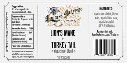 Lion's Mane + Turkey Tail Dual Extract Tincture
