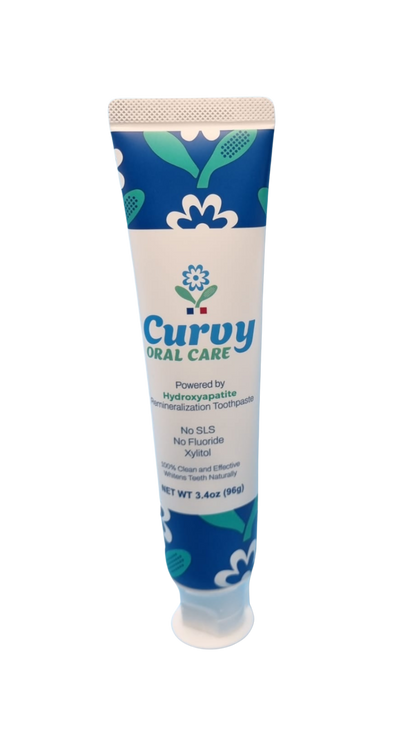Curvy Natural Toothpaste - powered by hydroxyapatite