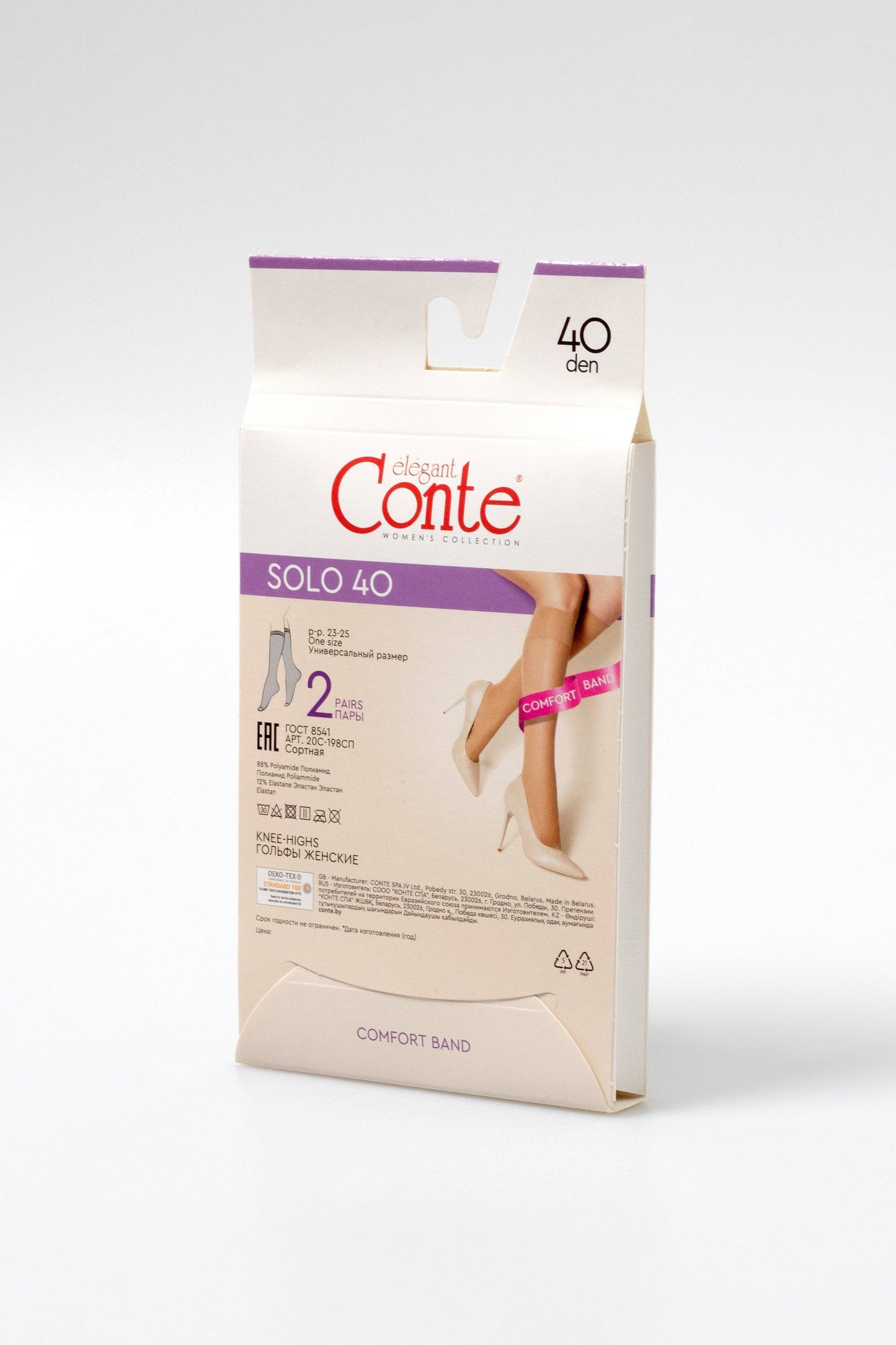 Knee Highs Conte Solo 40 Den (2 pairs)