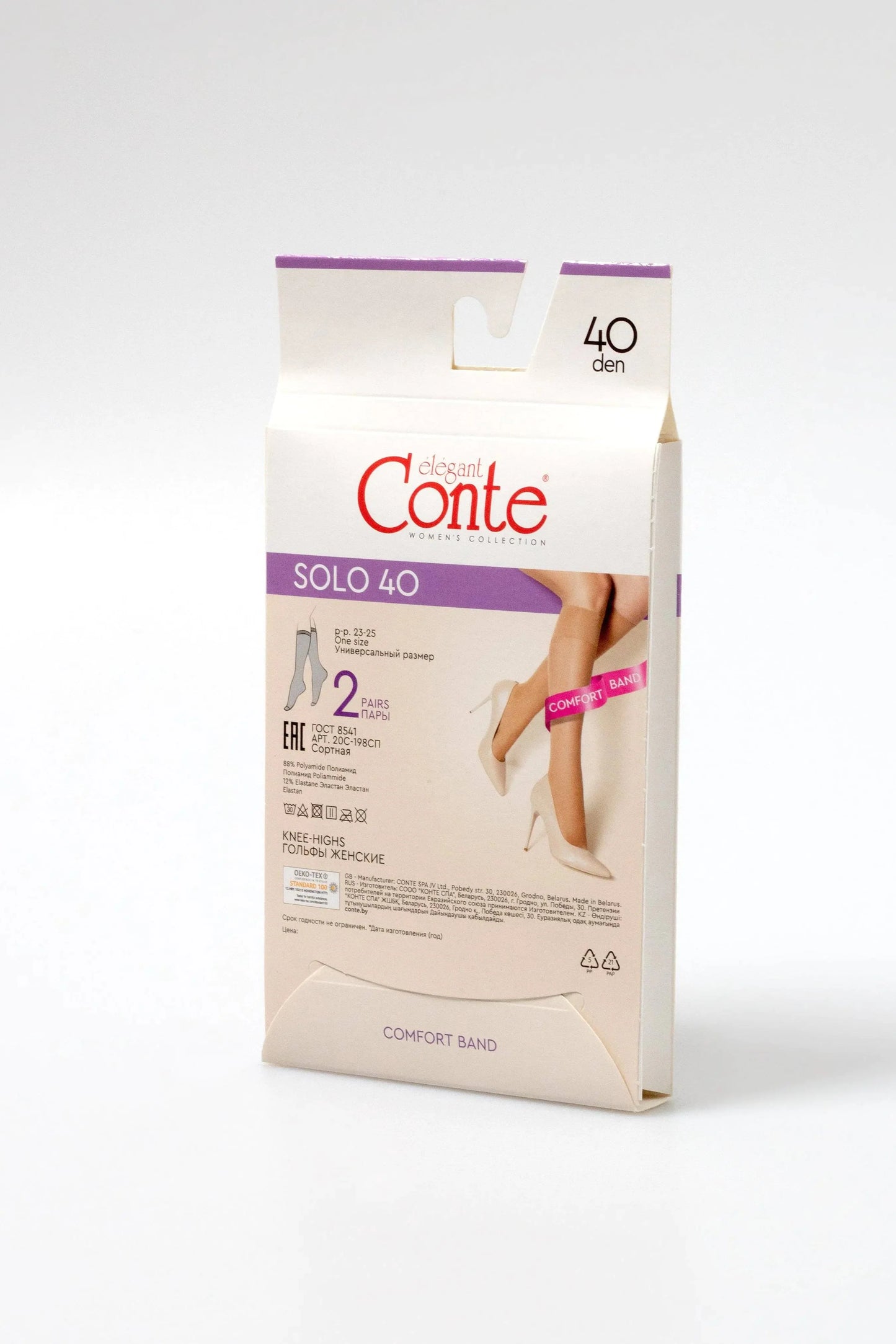 Knee Highs Conte Solo 40 Den (2 pairs)