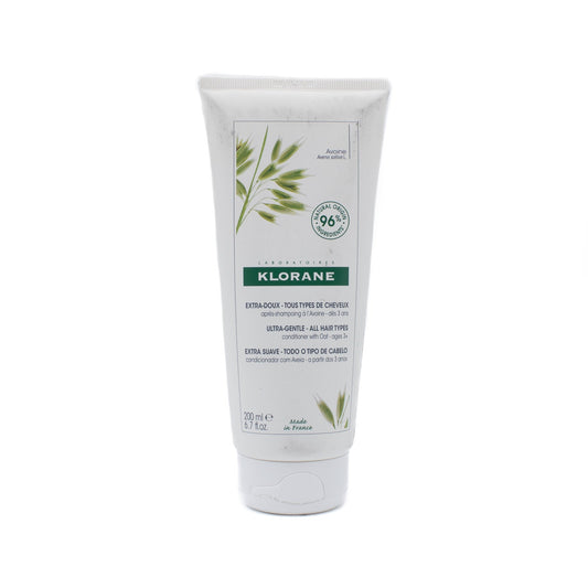KLORANE Ultra-Gentle All Hair Types Conditioner With Oat 6.7oz - New