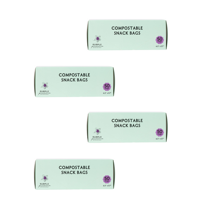 Compostable Resealable Bags. Eco-Friendly & Durable. Snack, Sandwich, Quart & Gallon Sizes