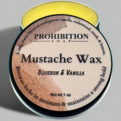 Bourbon & Vanilla Mustache Wax