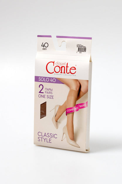 Knee Highs Conte Solo 40 Den (2 pairs)