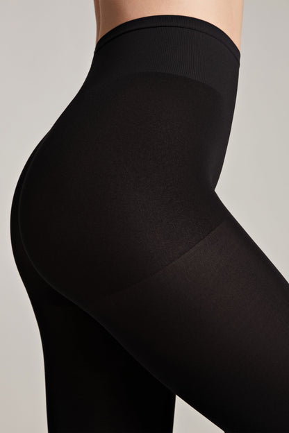 Tights Conte Velour Top 100 Den - Matte Adjustable Waistline