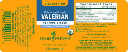 Herb Pharm Valerian (af) Glycerite - 1 Fl Oz