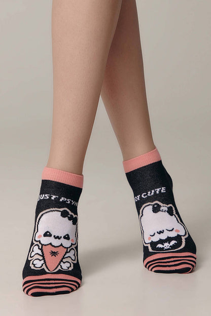 Cotton Ankle Socks Conte Happy 358 - Cute