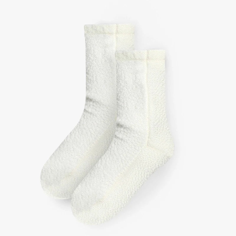 Polar Feet Supersoft Fleece Socks - Cream