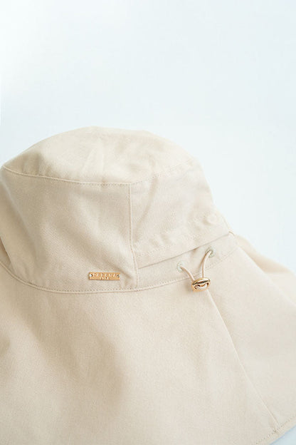 Khaki Reversible Wide Brim Sun Hat
