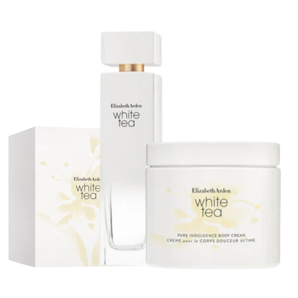 White Tea Set by Elizabeth Arden