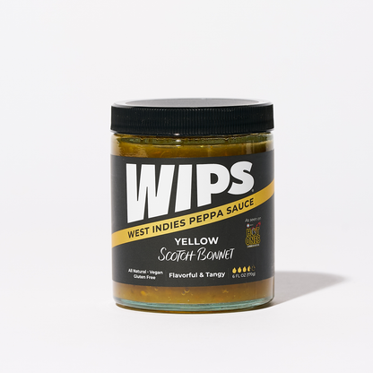 WIPS Yellow Scotch Bonnet, Tangy Pepper Sauce (6 fl oz)