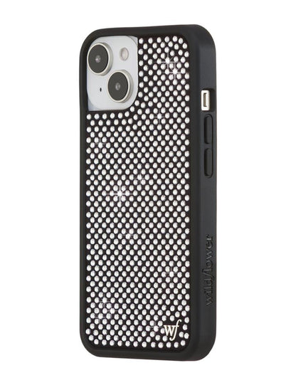 Rhinestone iPhone Case | White