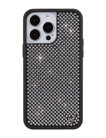 Rhinestone iPhone Case | White