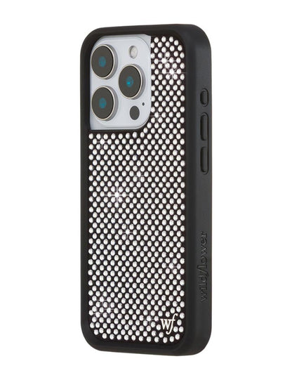 Rhinestone iPhone Case | White