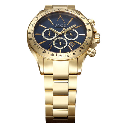 "KILIMANJARO" MEN`S CHRONOGRAPH METAL BAND WATCH