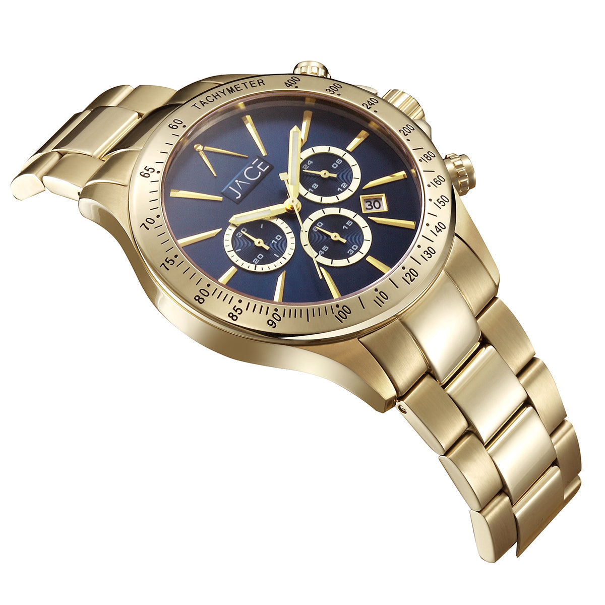 "KILIMANJARO" MEN`S CHRONOGRAPH METAL BAND WATCH