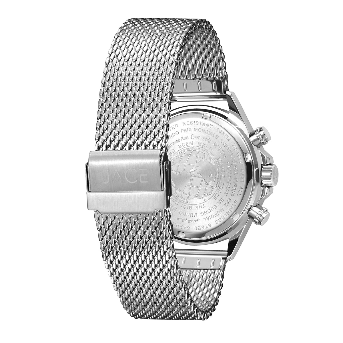 "LYON" MEN`S MESH BAND CHRONOGRAPH WATCH