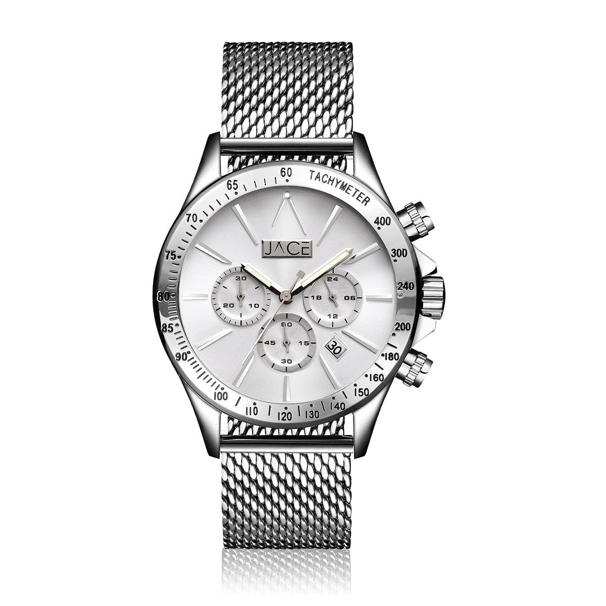 "LYON" MEN`S MESH BAND CHRONOGRAPH WATCH