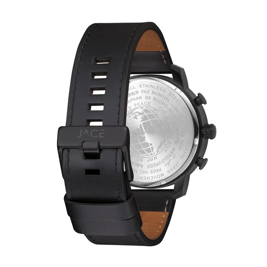 "BORA BORA" MEN`S LEATHER BAND CHRONOGRAPH WATCH