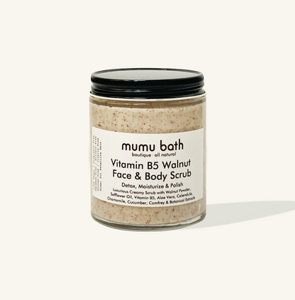 Vitamin B5 Walnut Face and Body Scrub