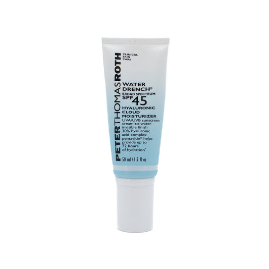 PETERTHOMASROTH  Water Drench SPF45 Hyaluronic Cloud Moisturizer 1.7oz - Small Amount Missing