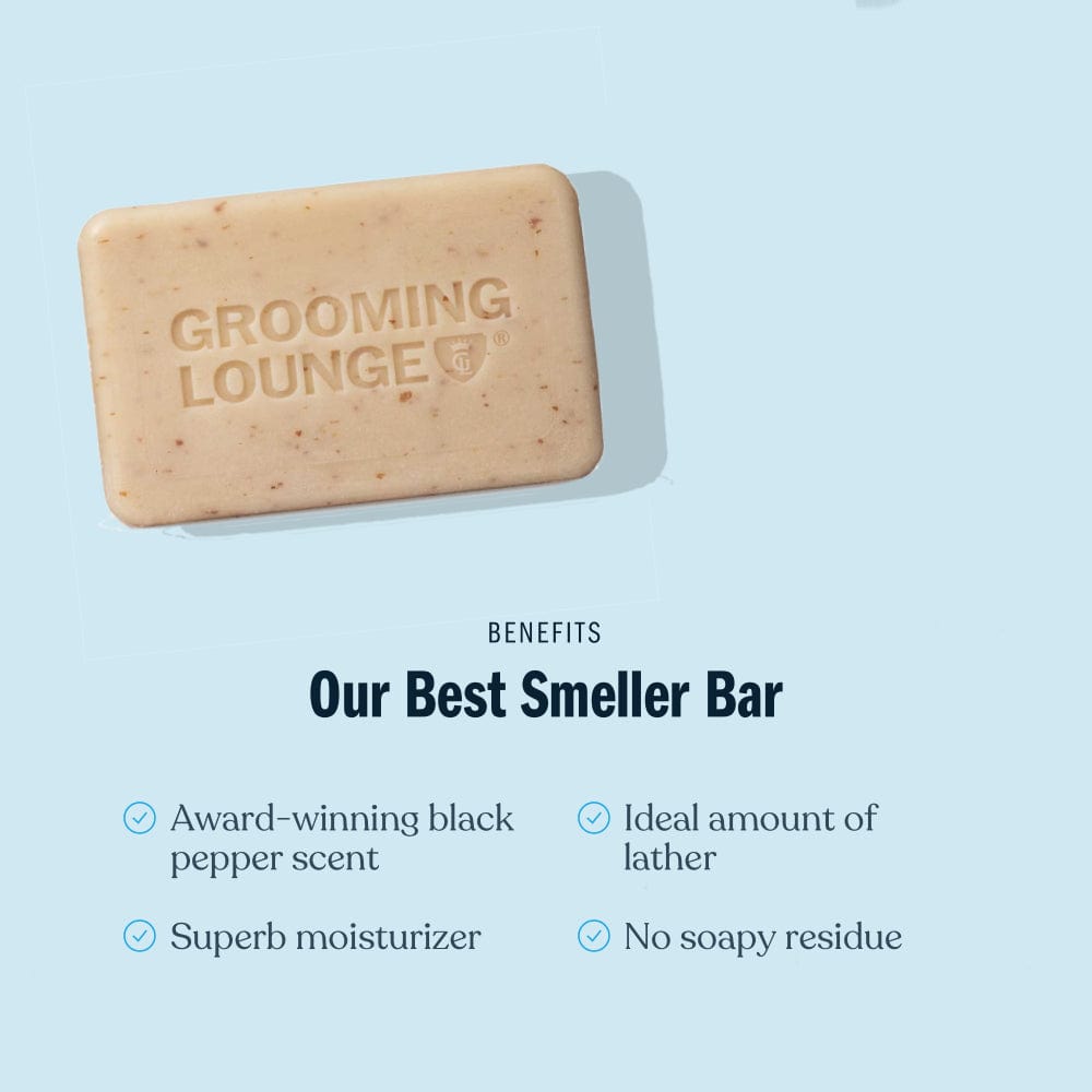 Grooming Lounge Our Best Smeller Exfoliating Body Bar - Black Pepper Body Bar For Men