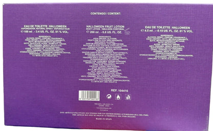 Halloween 3 pc Gift Set Eau De Toilette Women