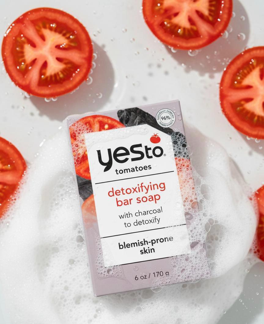 tomatoes clear skin detoxifying charcoal bar soap