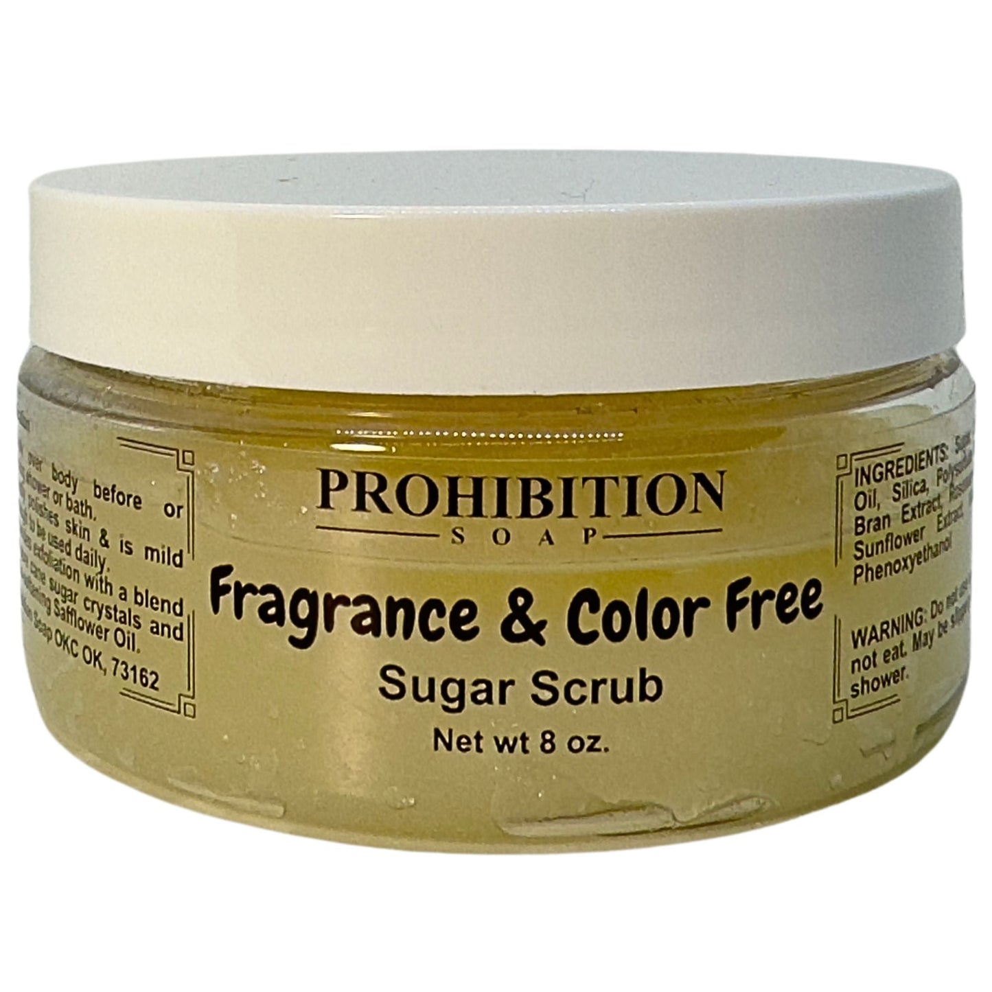Fragrance & Color Free Sugar Scrub