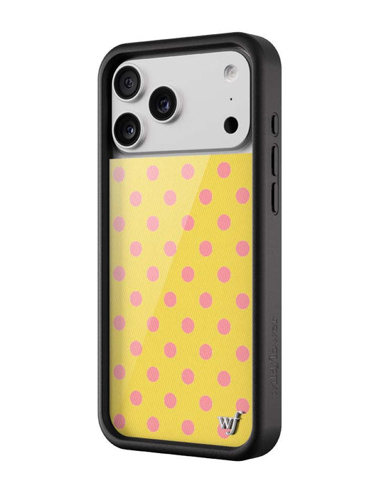 Polka Dot | Yellow and Pink iPhone Case