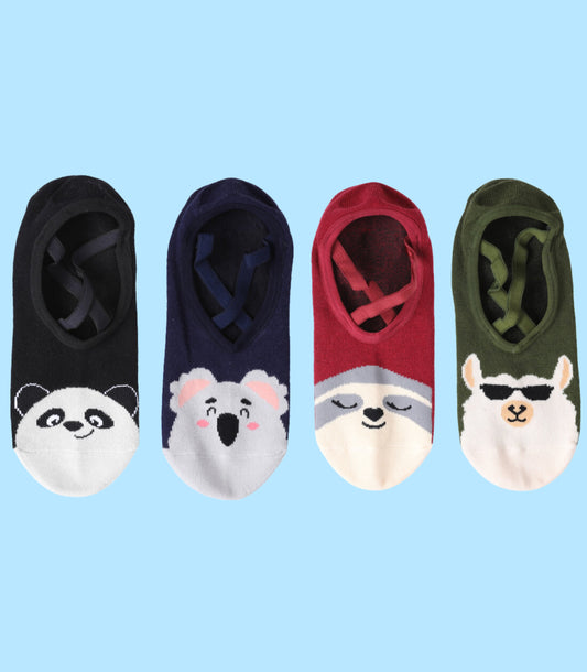 Non-Slip Women's Hospital Socks (Animals)