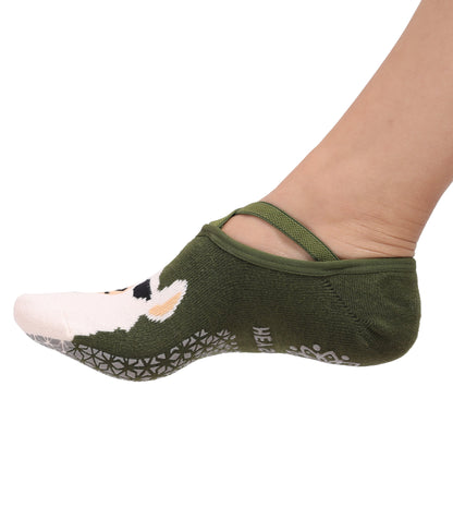 Non-Slip Women's Hospital Socks (Animals)