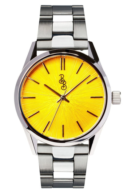 Yellow Sunburst Watch