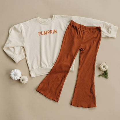 Cream ‘Pumpkin’ Crewneck Sweatshirt