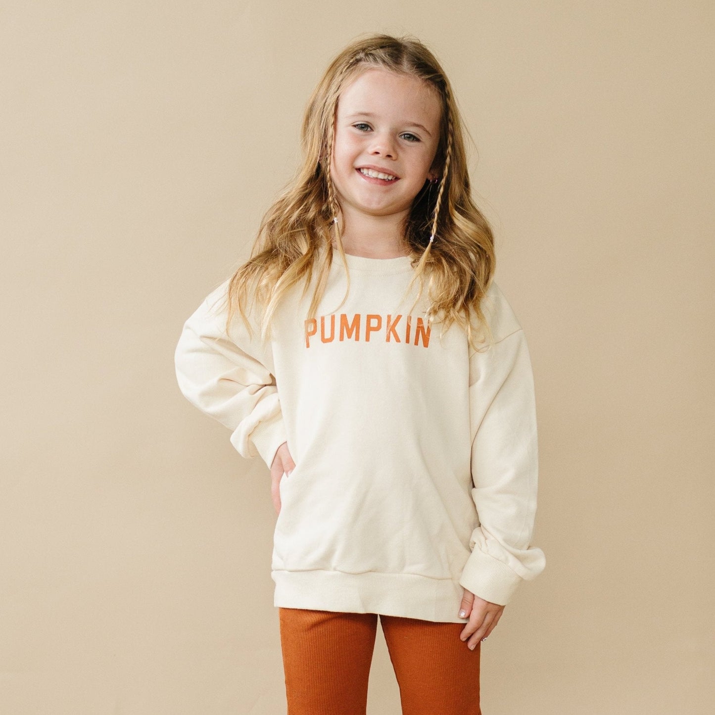 Cream ‘Pumpkin’ Crewneck Sweatshirt