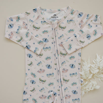 Luna Moths Bamboo Zippy Pajamas