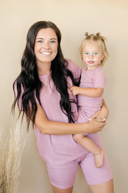 Women's Ribbed Bamboo Pajama Top & Bottoms - sold as separates