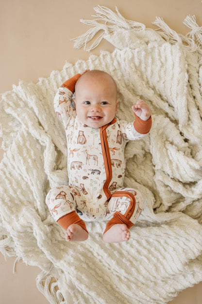Forest Friends Bamboo Zippy Pajamas
