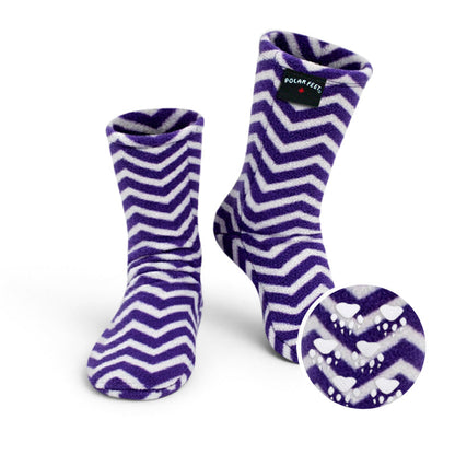 Polar Feet Fleece Socks - Zigzag
