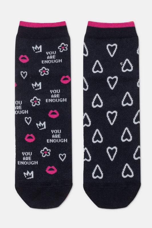 Socks Cotton Conte Happy 373 - You Are Enough